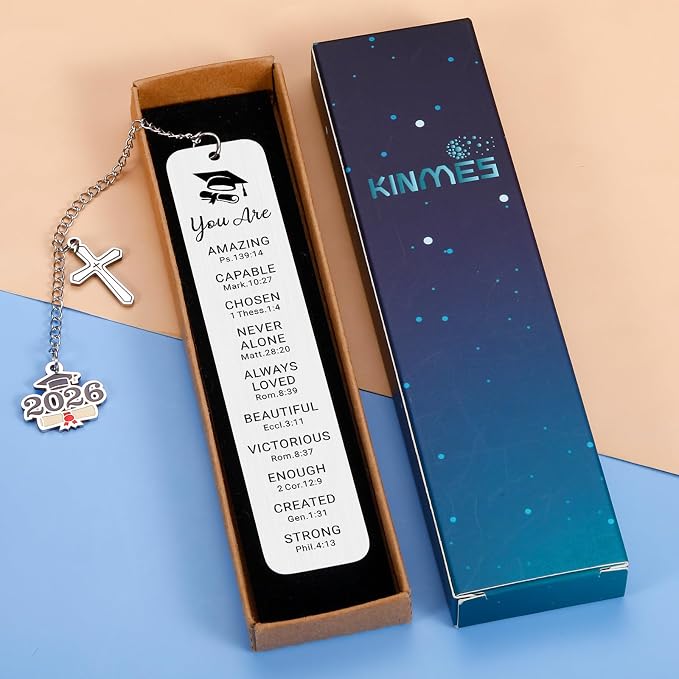 Religious 2026 Graduation Gifts for Him Her Christian Class of 2026 Bookmark, Kindergarten 4th 5th 6th Grade College Graduation Gift Idea for Women Men Nurse Teacher School Graduate