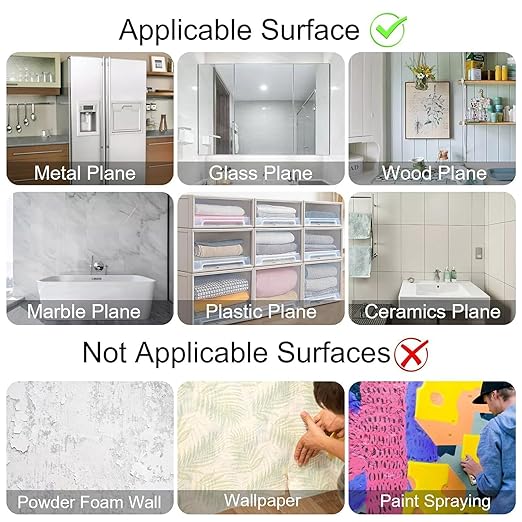 JANYUN 140 Pcs Double Sided Sticky Dots Removable Square Putty Clear Double Sided Tape for Crafts No Trace Sticky Tack Adhesive Tape (8 x 10 mm)