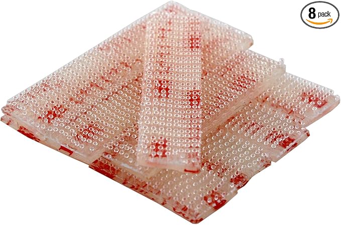 Dual Lock Replacement E-ZPass Mounting Strips, Clear, Set of 8 Strips (Bundle)