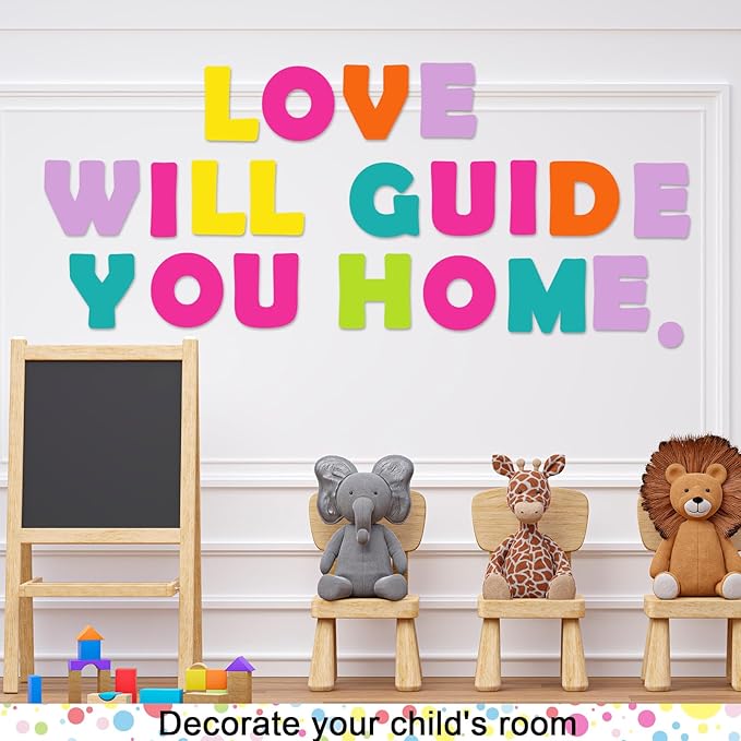 Qyeahkj 150 PCS Large 6" Bulletin Board Letters Set,Pastel Colorful Classroom Alphabet Cutout Letter for Bulletin Board Display Home School, A Great Helper to Inspire Students' Learning Interest