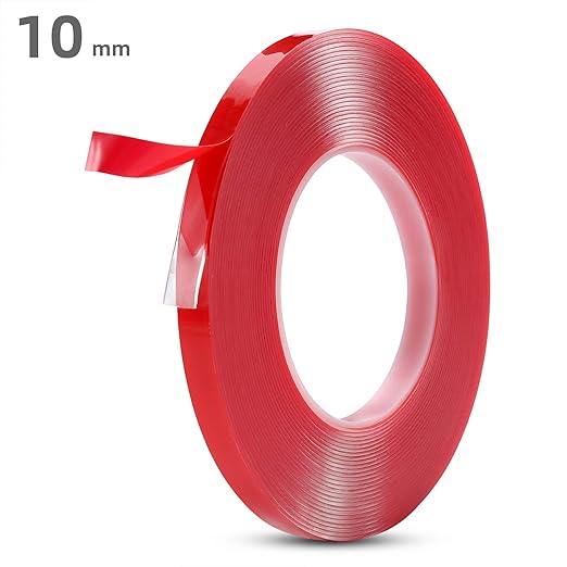 Gdrtwwh Double Sided Tape Heavy Duty,Double Sided Tape Strong Mounting Tape for Car Motorcycle Home Wall Mount Photo Mounting (1 Roll,2/5 x 393 Inches)
