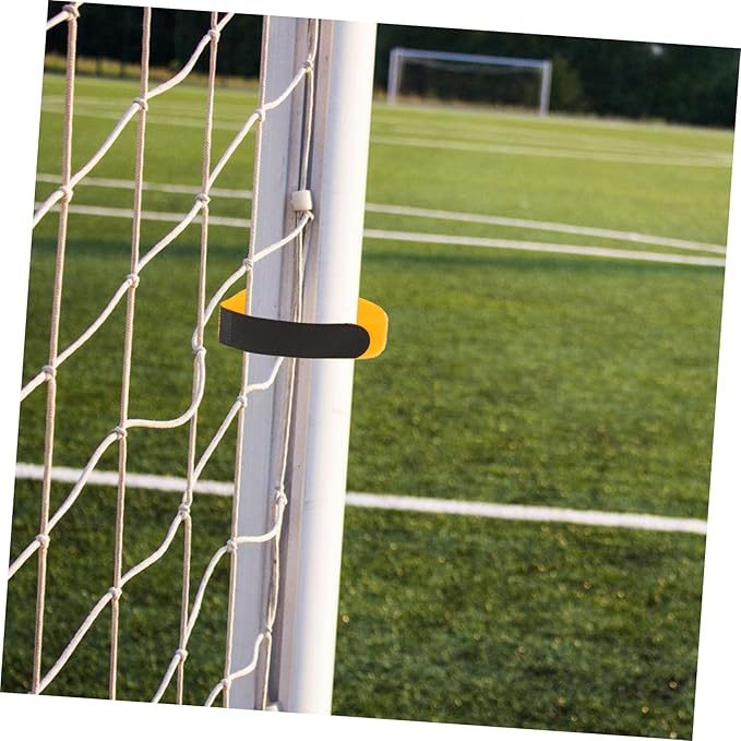 Milisten 6pcs Self Adhesive Soccer Net Fasteners Reclosable Hook and Loop Tapes for Organizing Cable DIY Projects and Securing Soccer Goals Home Office and Workshop