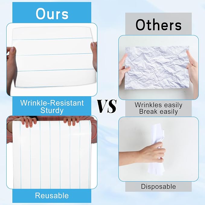 Lined Bulletin Board Roll Reusable Waterproof Notebook Bulletin Board Wrinkle Resistant Poster Background Non-Woven Fabric Bulletin Board Roll for School Classroom Decor Wrapping Paper 15.55" x 40 ft