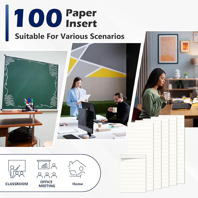 100 Pcs Hanging File Folder Paper Inserts 4 inch Off White Blank File Tab Inserts Thick Cardstock for Hanging Folder (4×0.6 inch)(No Tabs)