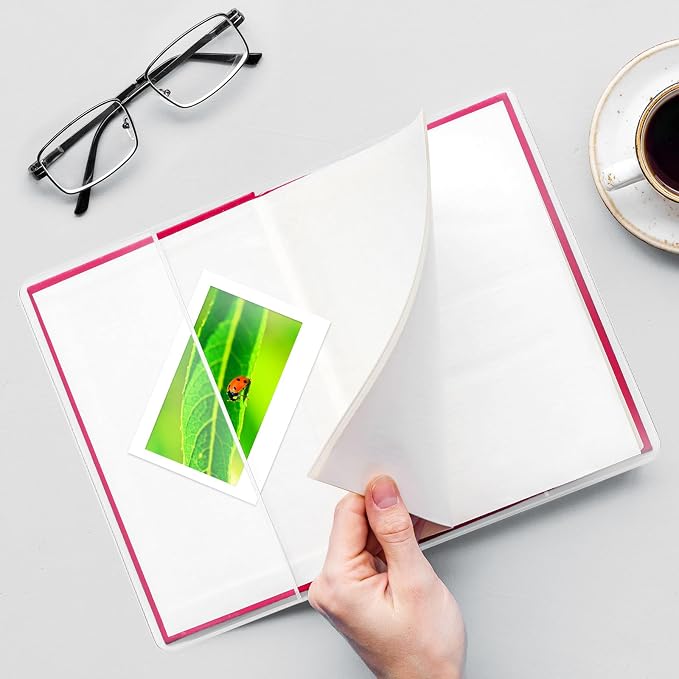 Fullhawl 3 Pack A6 Clear Cover Transparent A6 Size 9.5 x 6.4 Inches Jelly Notebook Cover, Fits for Journal Weeks Planners and Books Measuring About 4.1 x 5.8 Inches