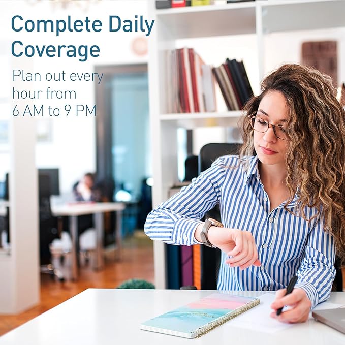 S&O Appointment Book with 15 Minute Slots - Daily Hourly Daybook 6AM to 9PM - Salon session journal - meeting organizer, Regular Schedule Book - Two-Column Day Planner with Hourly Plan, 2026 +