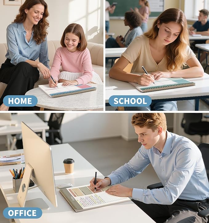 104 Pgs Weekly To Do List Notepad, 52 Duplex-Printed Undated Sheets 100 GSM(8.5"×11") Weekly Desk Planner For Work Home School Office Desk Accessories Supplies & Goal Setting Tasks - Blue
