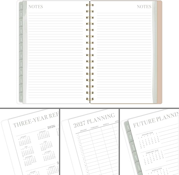 Mead Cambridge 2027 Planner, Weekly & Monthly, 5.5" x 8.5", Leah Bisch, Peony Garden (LB57-200-27)