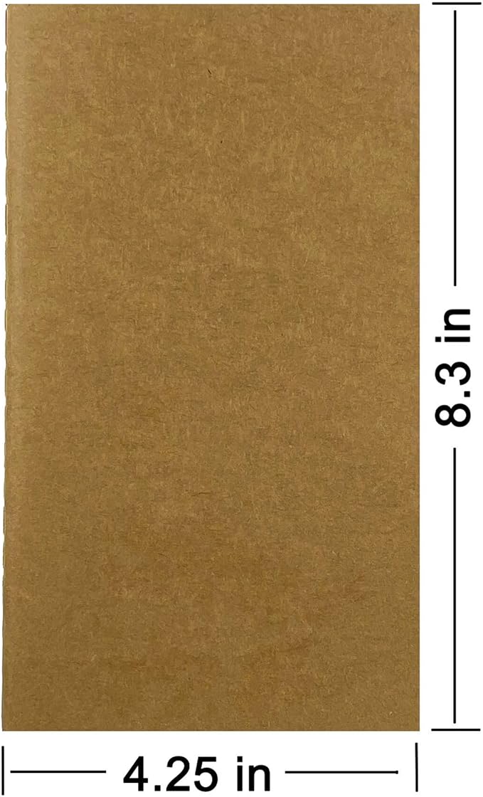 Travelers Notebook Inserts Jan 2026 - Jun 2027, Travelers Notebook Calendar, Weekly and Monthly Planner, Regular Size TN Journal, 8.3 x 4.25 inches, Set of 3