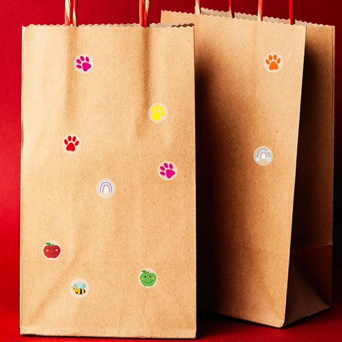 0.5 Inch Multicolor Paw Print Stickers,Self Adhesive for Scrapbooking/Kid DIY Arts Crafts/Reward Stickers Teachers Sticker