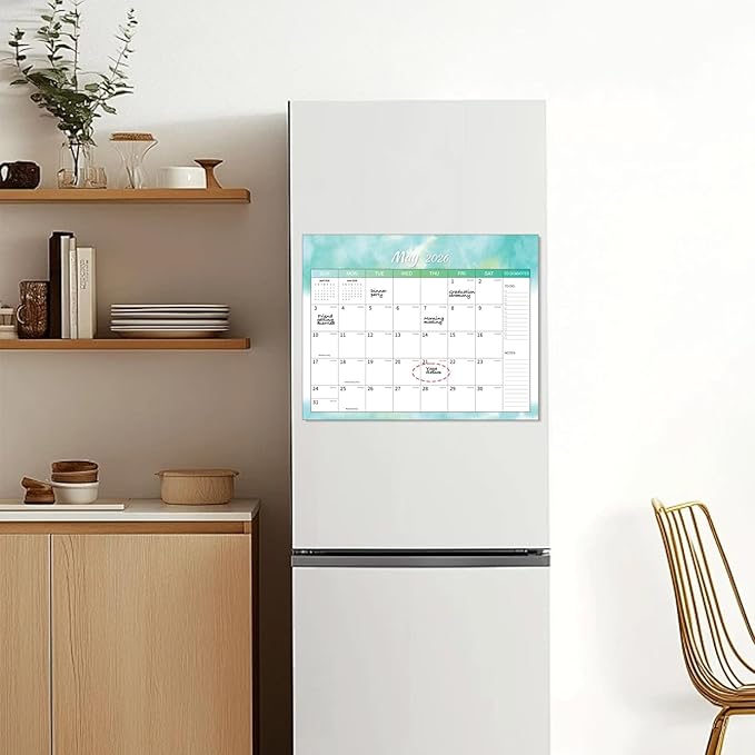 2026 Calendar -, Magnetic Calendar for Refrigerator– Fridge Calendars Runs from January 2026 to June 2027, Colorful Monthly Organizer for Home & Office, 15"x12"