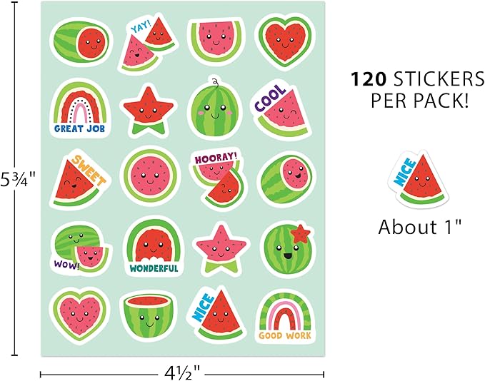 Teacher Created Resources Watermelon Smelly Stickers (TCR9444)