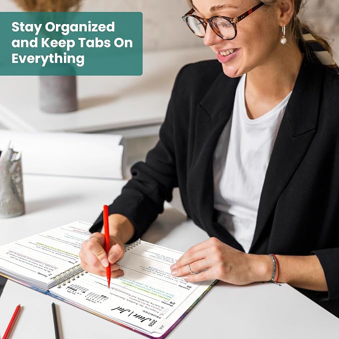 Planner 2026-2027, Monthly and Weekly Academic Planner July 2026 - June 2027, Hardcover Student Teacher Planning Agenda Calendar Book with Tabs, Perfect for Office School Supplies, A4 (8.5" x 11") - Mystic Forest