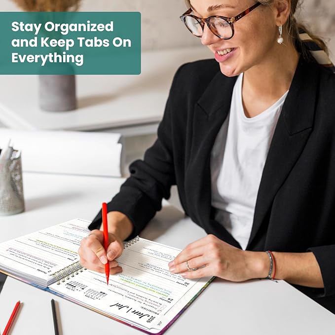 Planner 2026-2027, Monthly and Weekly Academic Planner July 2026 - June 2027, Hardcover Student Teacher Planning Agenda Calendar Book with Tabs, Perfect for Office School Supplies, A4 (8.5" x 11") - Mystic Forest