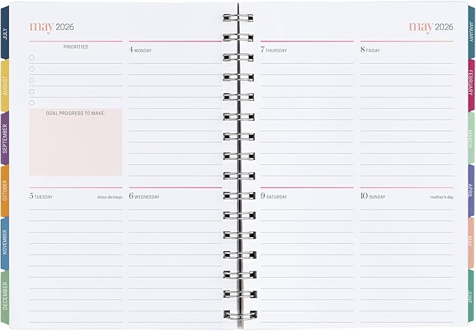 INSPIRED BY ERIN CONDREN 12M A5 Weekly Planner (January 2026 - December 2026) - Leopard cover