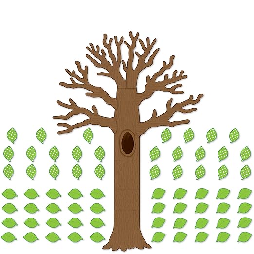 Teacher Created Resources Big Tree with Polka Dot Leaves Bulletin Board (TCR5435)