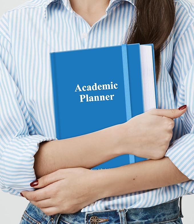Academic Planner for 2026-2027 or Anytime – 8.5" x 11" Undated Weekly Student Planner For Homeschool, High School, College & Nursing Students, 200 Pages, Blue
