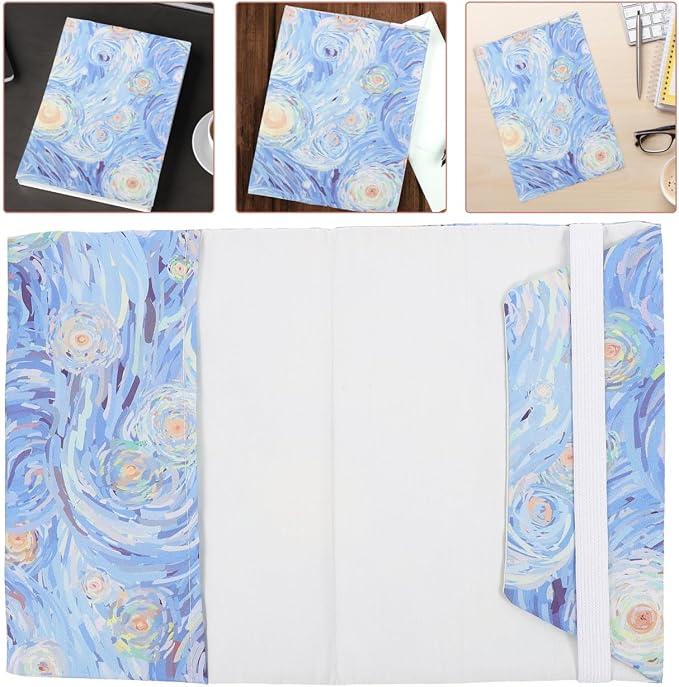 Handmade A5 Book Cover Sleeve Protective Cloth Book Protector for Paperback and Hardcover Books Notebook Journal 11X7 Inch Decorative Decor