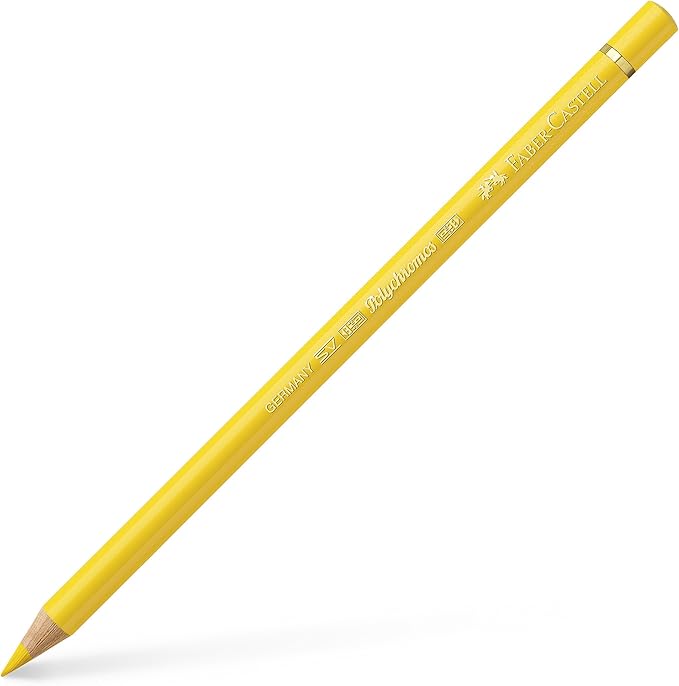 Faber-Castell Polychromos Artists' Single Pencil - Colour 107 Cadmium Yellow