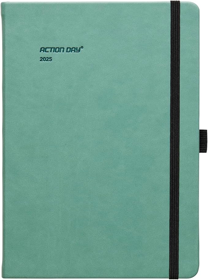 Action Day 2026 Weekly Planner - Effective Planning System to Increase Productivity,To-Do List,Weekly Goals,Projects,Teamwork,Daily Diary,Yearly & Monthly overview, Notes Pages (Green, 7x9 Inch)
