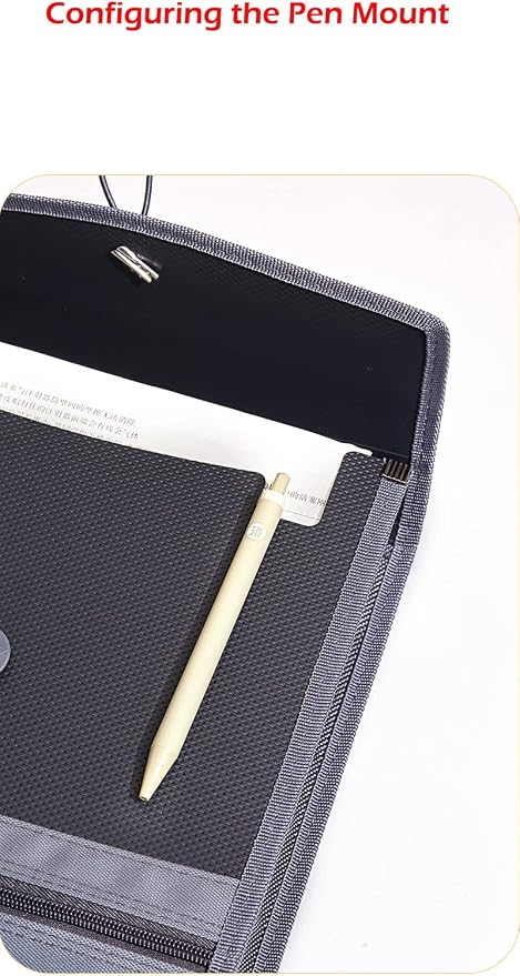 Expanding File Folder Document Organizer with Elastic Cord & Button Closure, 3.5" Expansion, Letter A4 Expandable File Folder with Zipper Closure for Home School Office Organization,4 Pack