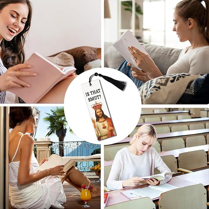 2Pack Funny Gifts Bookmark for Women Men Book Lovers Best Friend BFF Sister Christian Book Marker Gifts for Coworker Reader Birthday Christmas Gift for Adults Teen Boys Girl Funny Easter Gifts for