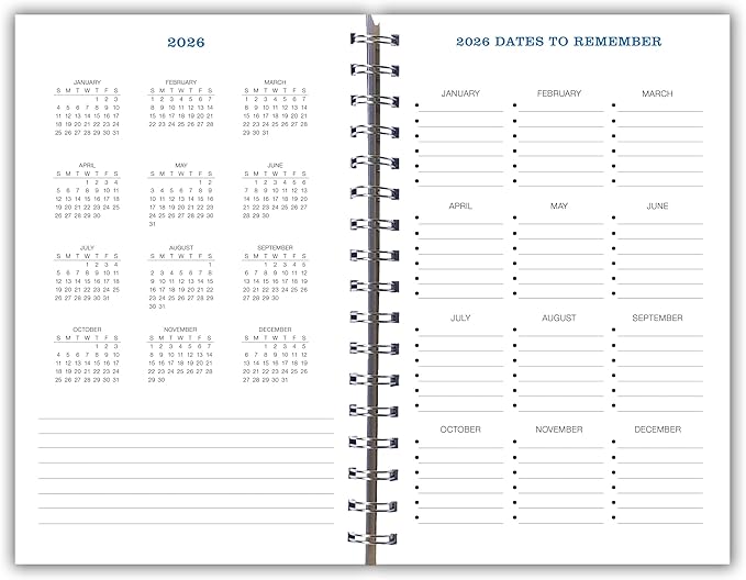 Illustrated National Parks 2026 Weekly & Monthly Planner, 12-Month Engagement Calendar with Vintage Travel Poster Art, Scenic National Park Illustrations, 2026, 6" x 9"