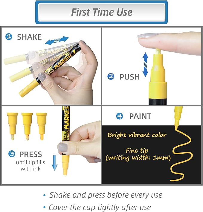 Magnetic Chalkboard Monthly Calendar - Reward Chore Chart Blackboard Combo Set with Neon Bright Liquid Chalk Markers - Bonus Grocery List and Notepad Blackboard for Refrigerator Included
