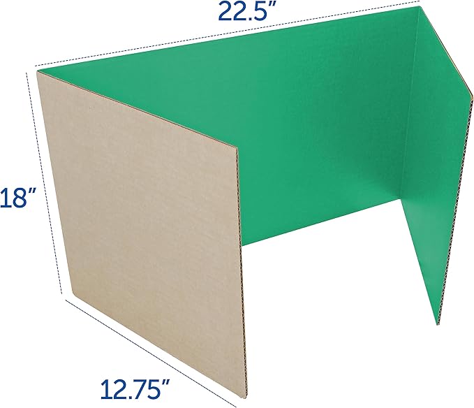 Flipside Products Mini 18" 1 Ply Corrugated Red and Green Project Boards for Christmas Crafting Projects, Holiday Events, Trifold Presentations for School Projects and Arts and Crafts, Pack of 24