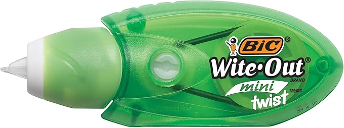 BIC Wite-Out Brand EZ Correct Correction Tape, White, 2-Count