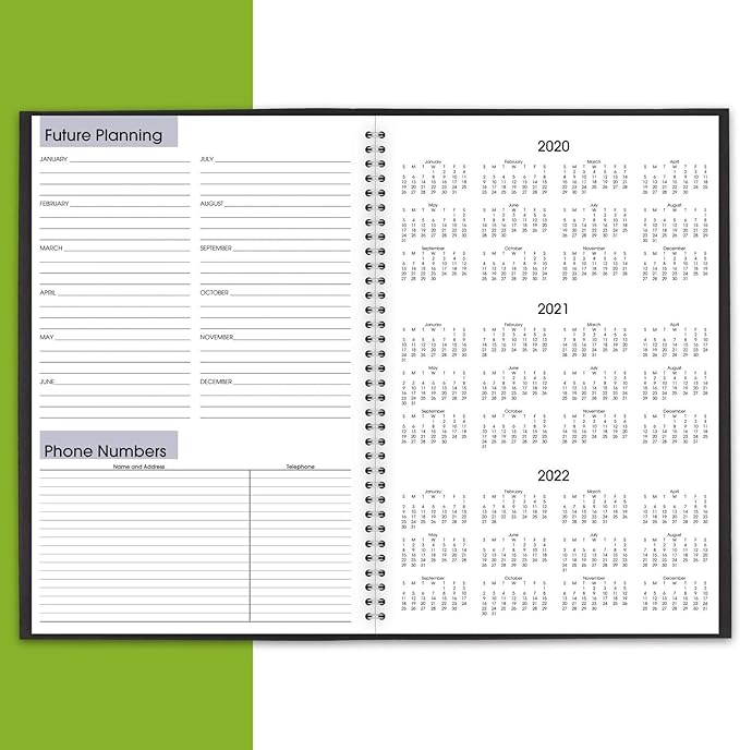 2021 Monthly Planner by AT-A-GLANCE, 8" x 12", Large, DayMinder, Black (SK20021)