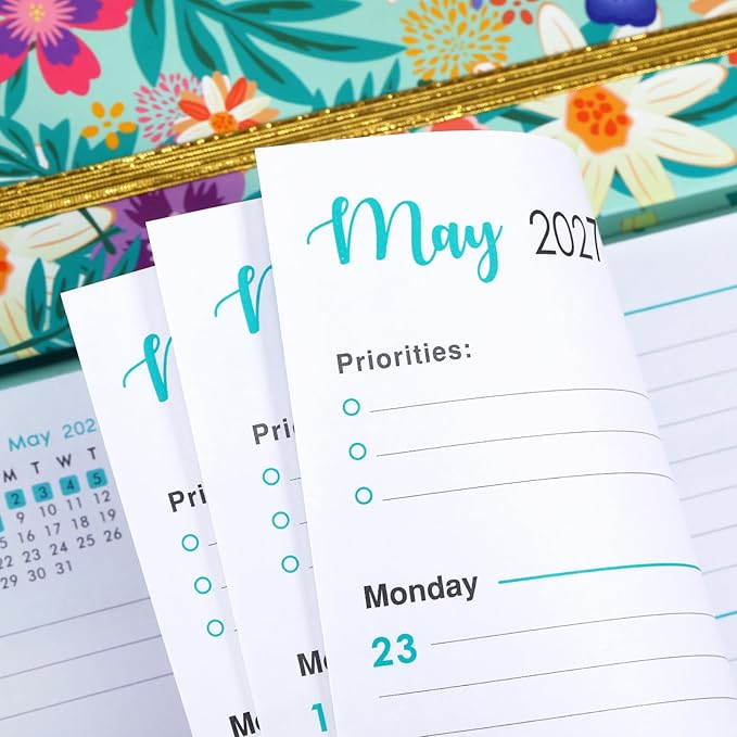 Planner 2026-2027 - Planner 2026-2027 Daily Weekly and Monthly, July 2026 - June 2027, 6.3’’ × 8.4’’, Inner Pocket, Hardcover, Perfect Daily Organizer