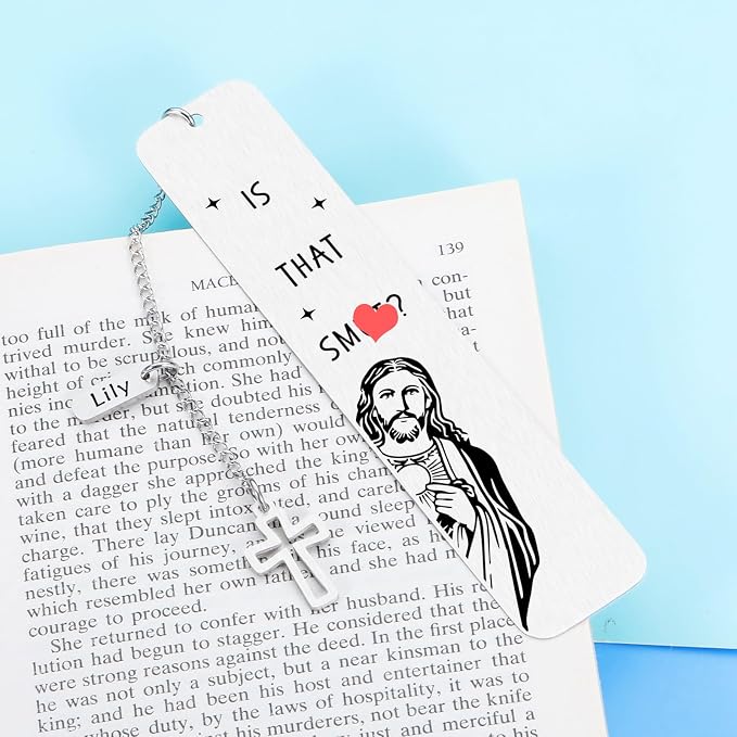 Personalized Funny Bookmark for Women & Men - Custom Christian Book Marker for Coworker, Reader, Best Friend, Sister, Teen Boys & Girls - Christmas & Birthday Gift