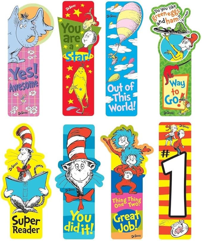 Raymond Geddes Dr. Seuss Incentive Bookmarks (Pack of 50)