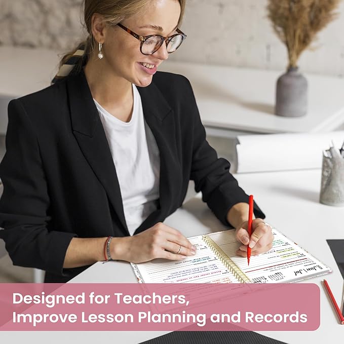 Planner 2026-2027, Academic Year Monthly and Weekly Calendar Planner, Jul 2026 - Jun 2027, Hardcover Teacher Student Planning Agenda book with Tabs, Perfect for School Office Supplies, 8.5" x 11" - Wildflowers
