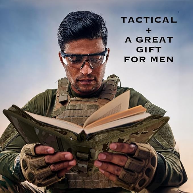 Tactical Bible Case For Men, Bible Cover For Men, Gift For Women, Bible Book Cover, Bible Cover Case With Patches, Great Christian Gift for Friends and Family