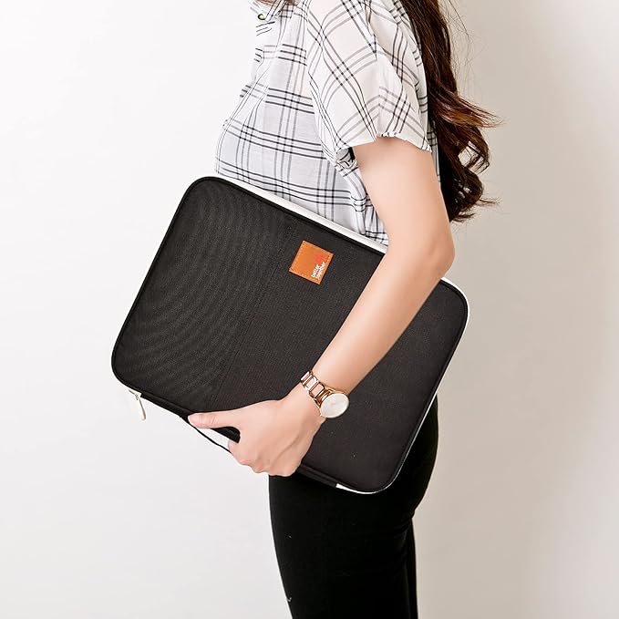 Lanola A4 Document Bags Portfolio Waterproof Business File Holder Travel Gear Organizer Electronics Accessories Bag