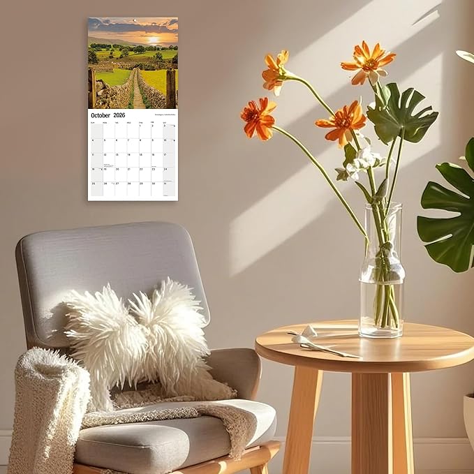 2025-2026 Wall Calendar Pathway Planner Calendar, Hangable Monthly Wall Calendar with Large Blocks for Organizing & Planning, Academic Schedule, Home, Office & family, Thick & Sturdy Paper (12"x24" Open)