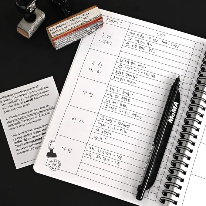 Monolike Little Doodle 4 Month Study Planner, Books - Academic Planner, Weekly & Monthly Planner, Study plan