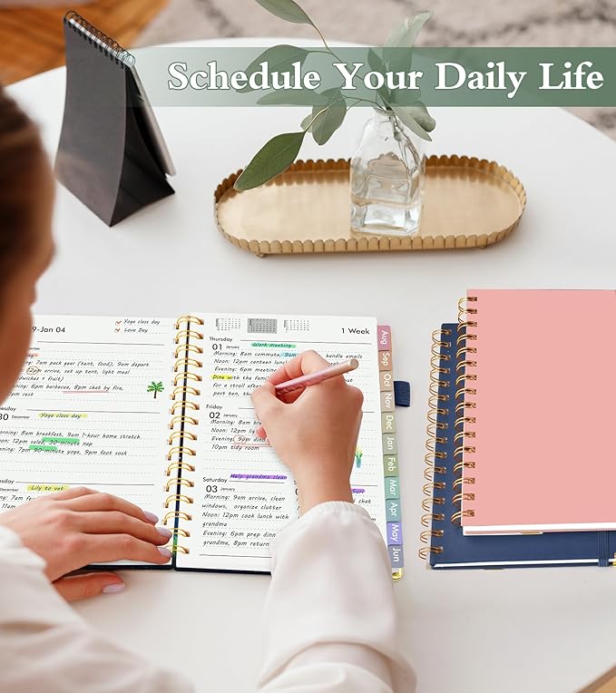 Academic Planner 2026-2027, Hardcover Weekly and Monthly Calendar Planner from July 2026 - June 2027, Daily Agenda Planners with Tabs, College School Organizer for Student Teacher, A5 (6.1" x 8.2"), Starfall Range