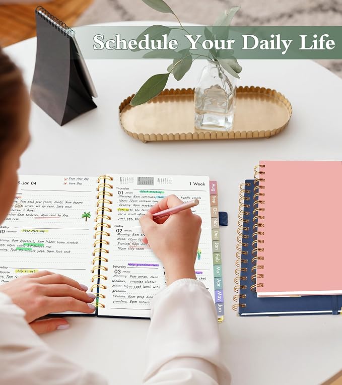 Academic Planner 2026-2027, Hardcover Weekly and Monthly Calendar Planner from July 2026 - June 2027, Daily Agenda Planners with Tabs, College School Organizer for Student Teacher, A5 (6.1" x 8.2"), Starfall Range