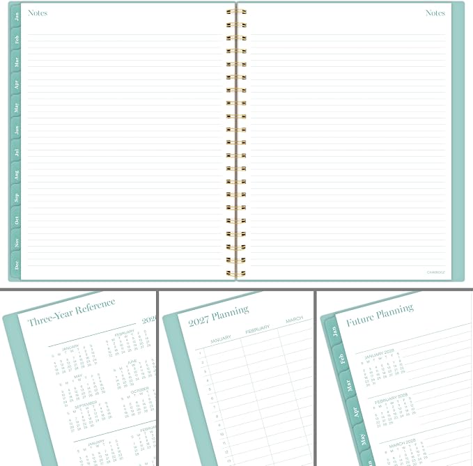 Mead Cambridge 2027 Planner, Weekly & Monthly, 8.5" x 11", Glimmer (1843-905-27)
