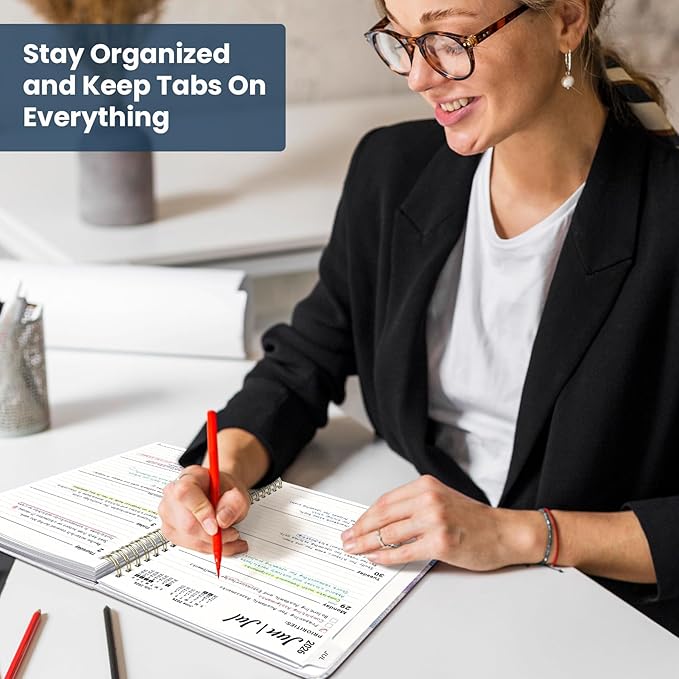 Planner 2026-2027, Monthly and Weekly Academic Planner July 2026 - June 2027, Hardcover Student Teacher Planning Agenda Calendar Book with Tabs, Perfect for Office School Supplies, A4 (8.5" x 11") - Distant Peaks