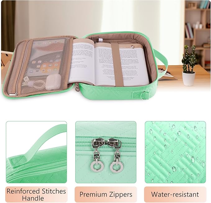 IMAGINING Bible Cover for Women - Stylish Large Bible Covers - Bible Case with Handles - Bible Bag Journal Case - Bible Carrying Case for Women - Bible Gift - Book Protector for Book Lovers