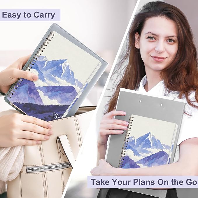 2026 Planner, Weekly and Monthly Calendar Academic Planning Book, Jan 2026 - Dec 2026, Agenda Calendar Planner for Office Supplies and Desk Accessories - A5 (6.3" x 8.5") (Mountain Mist)
