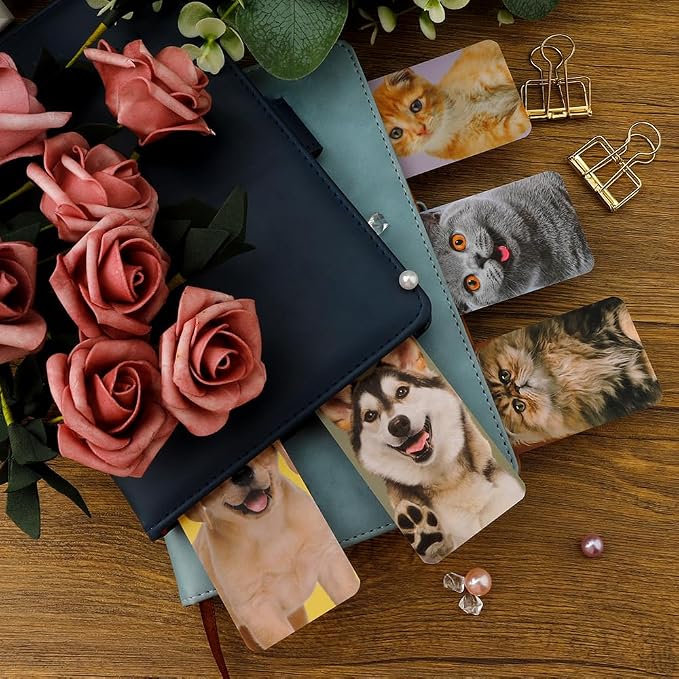 60 PCS Bookmarks, Cute Paper Bookmark for Kid Teens Women Men, Book Markers for Reading, Teacher Book Mark