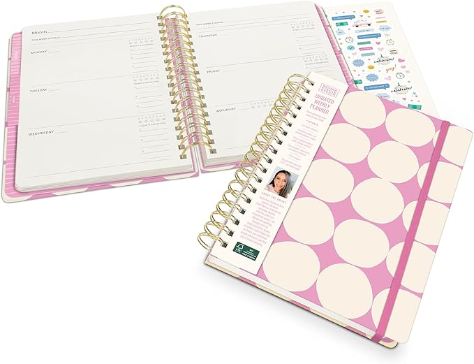 Orange Circle Studio Undated Tri-Tab Planner, Garden Renaissance