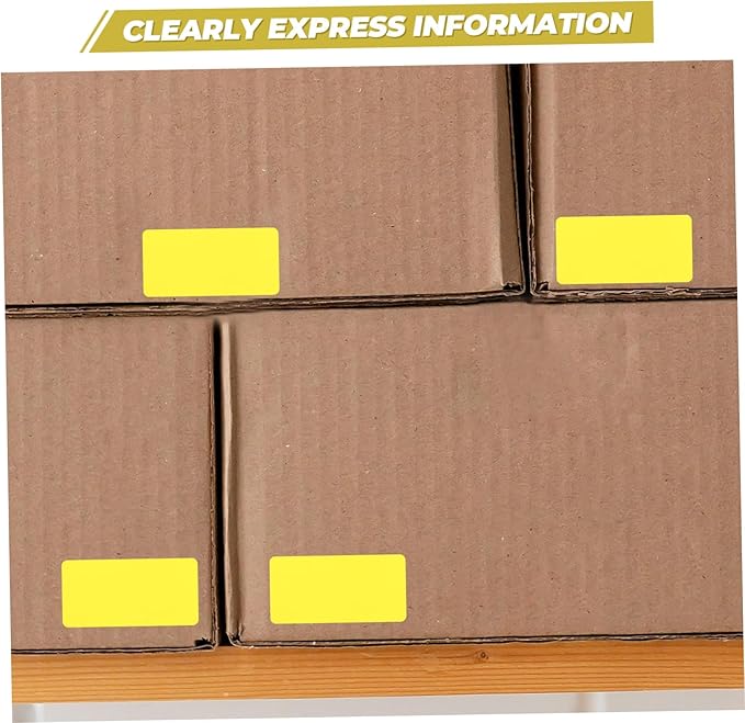HOMSFOU 3rolls Thermal Label Stickers Self-Adhesive Printable Tapes for Home Office and School Use Labels Per Compatible