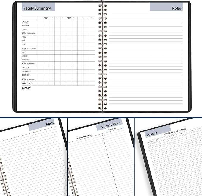 AT-A-GLANCE 2025 Planner, Monthly, 7" x 8-3/4", Medium, DayMinder, Black (G4000025)