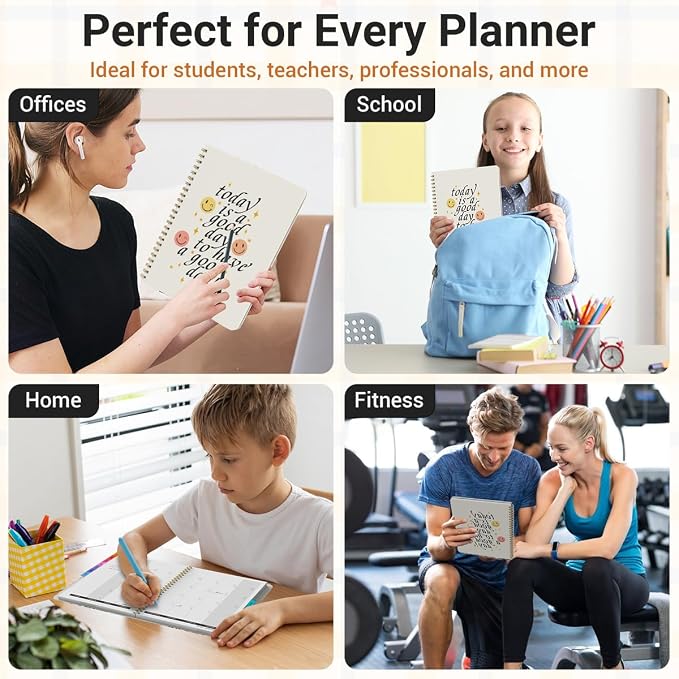 Academic Planner 2026–2027, Weekly & Monthly Calendar Planner, July 2026 – June 2027, Hardcover Agenda Book with Tabs, A5 (6.3" x 8.5"), Daily Organizer for Students, Teachers & School Supplies, Smiley Face (Jul 2026–Jun 2027)